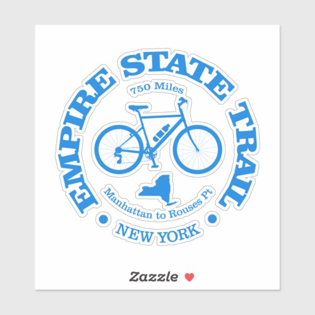 Sticker Empire State Trail (cyclisme) (Feuille)