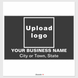 Sticker Emplacement commercial sur grand rectangle noir Vi