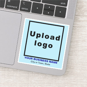 Sticker Emplacement commercial sur le Carré bleu clair Vin