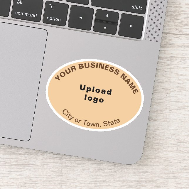 Sticker Emplacement de l'entreprise sur la forme ovale Bro (Détail)