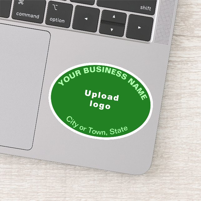 Sticker Emplacement de l'entreprise sur la forme ovale ver (Détail)