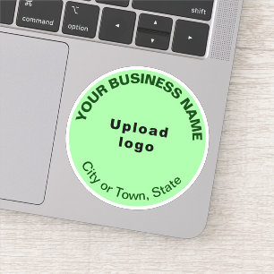 Sticker Emplacement de l'entreprise sur le Vinyl Rond vert