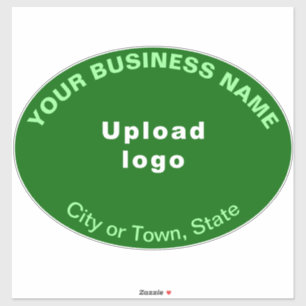 Sticker Emplacement de l'entreprise sur Vert Grande Forme 