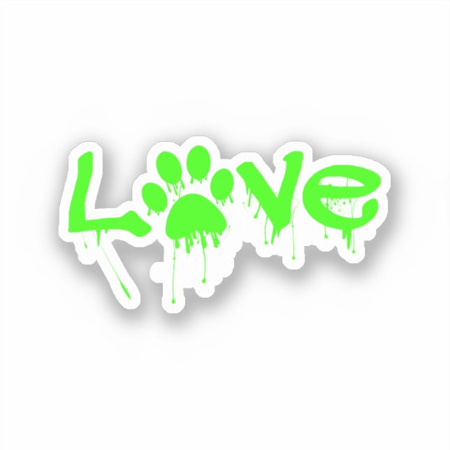Sticker Empreinte de patte (Recto)