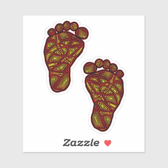 Sticker Empreintes bébé (Feuille)