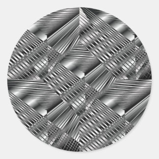 Sticker en argent métallique