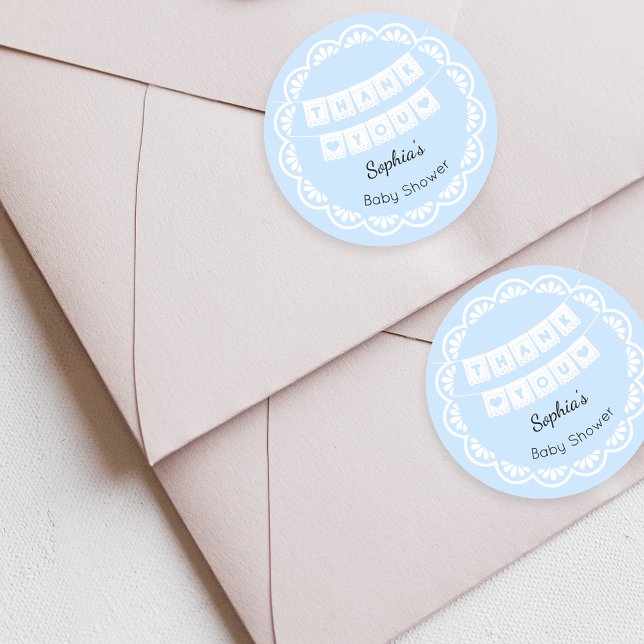 Sticker en Baby shower bleu Cielito Lindo (Créateur téléchargé)