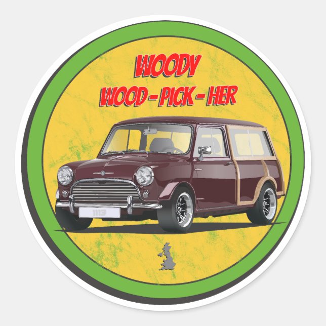 Sticker en bois (Devant)