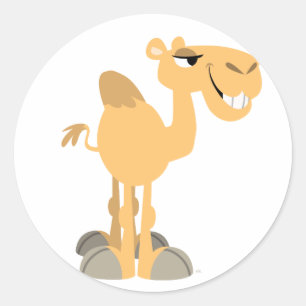 Sticker en Camel Cartoon Souriant