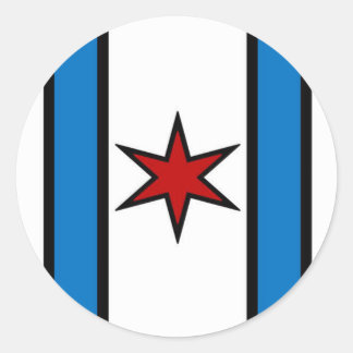 Sticker en cercle blanc moderne