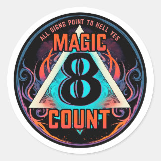 Sticker en cercle magique 8 comtes