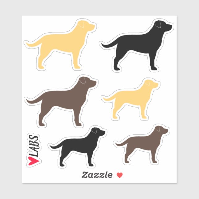 Sticker en chocolat, jaune et noir (Feuille)