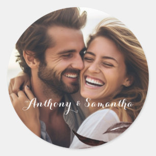 Sticker en couple Mariage rond