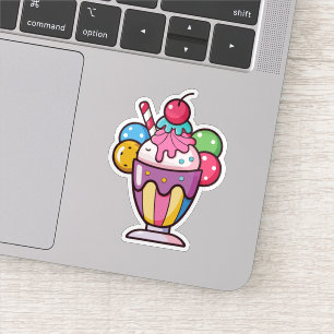 Sticker en crème glacée