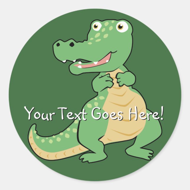 Sticker en crocodile (Devant)