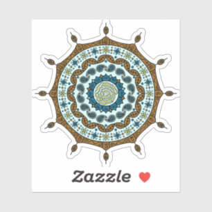 Sticker en cuivre Imaginaire Mehndi