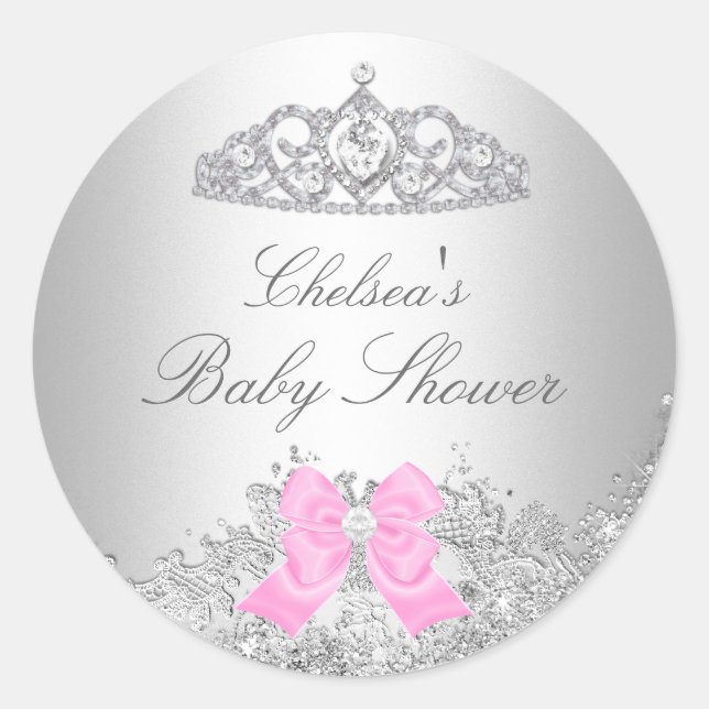 Sticker en diamant et Baby shower Tiara (Devant)