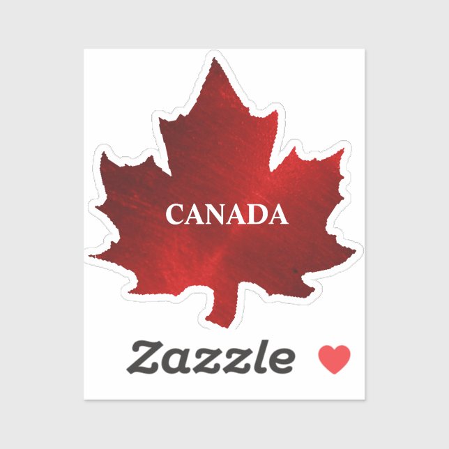 Sticker en feuille d'érable rouge du CANADA (Feuille)