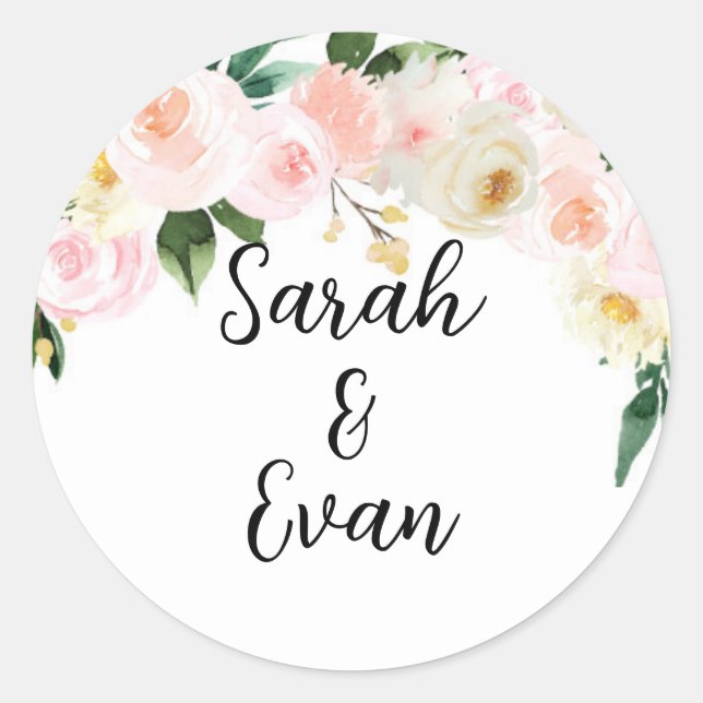 Sticker en fleurs printanières (Devant)