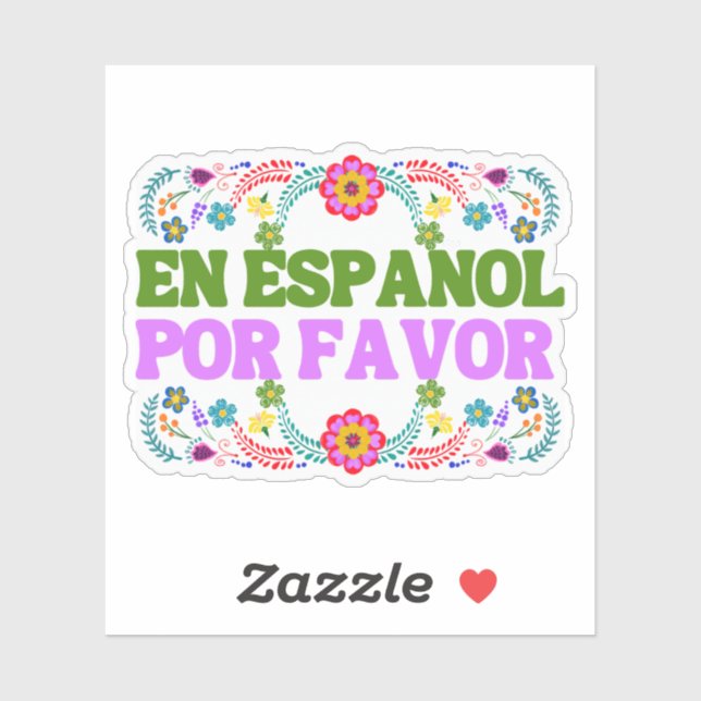 Sticker En Français S'il Vous Plaît , Cadeau pour Professe (Feuille)