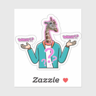 Sticker en Giraffe