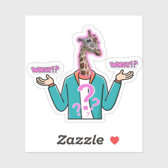 Sticker en Giraffe (Feuille)
