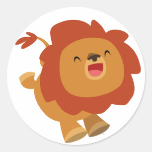 Sticker en Lion de dessin mignon