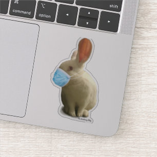 Sticker en masque COVID (Clear)