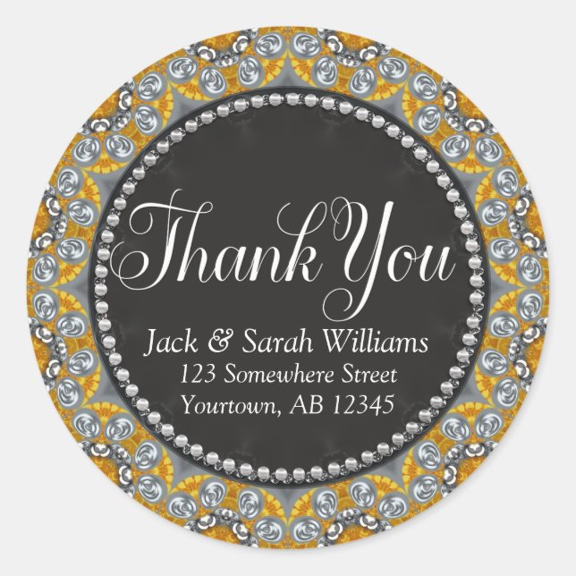 Sticker en Merci de balise Silver Gold Eastern (Devant)