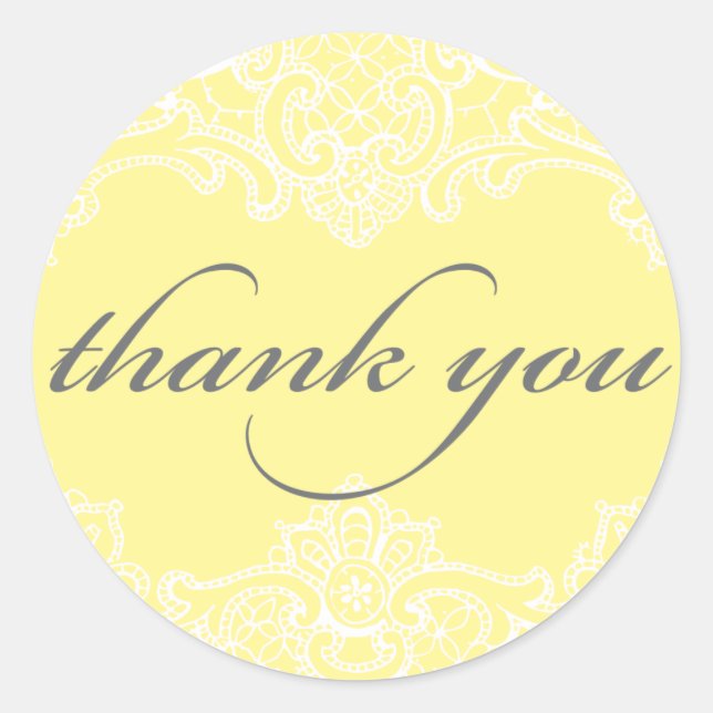 Sticker en Merci de dentelle Vintage Hope (Devant)