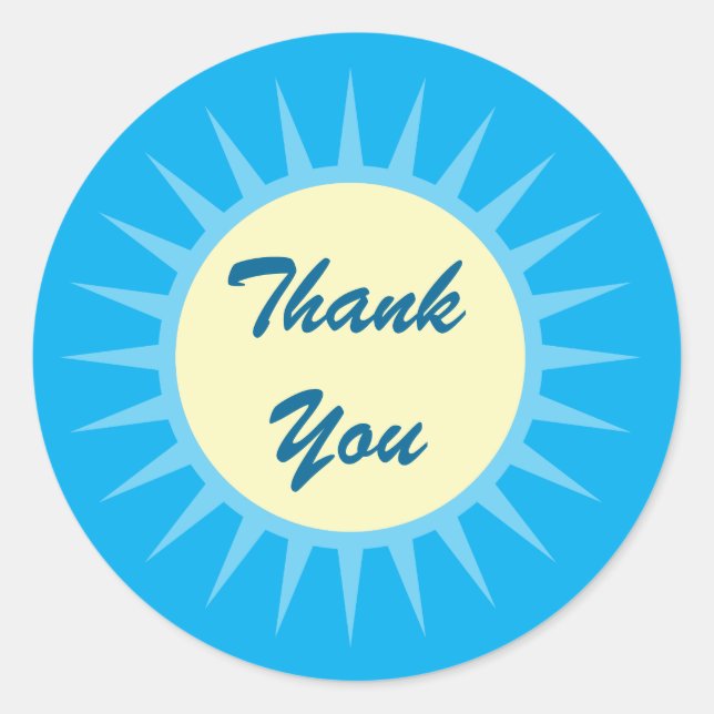 Sticker en Merci de plage tropical (Devant)