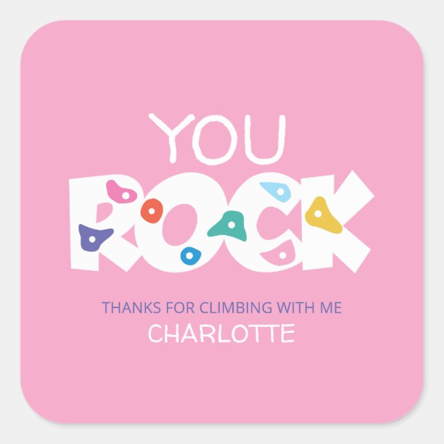 Sticker en Merci Escalade Rock (Devant)