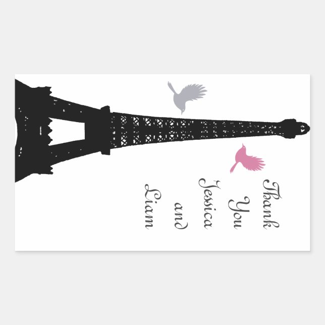 Sticker en Merci Inséparable noir (Devant)