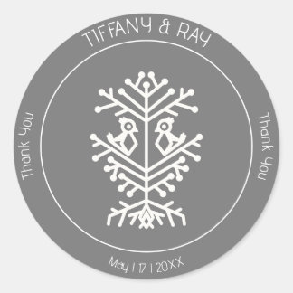 Sticker en Merci Mariage de l'arbre de vie
