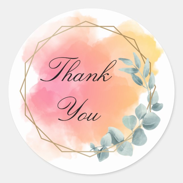 Sticker en Merci rose et magnifique (Devant)