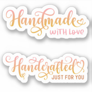 Sticker en Merci rose pour petites entreprises