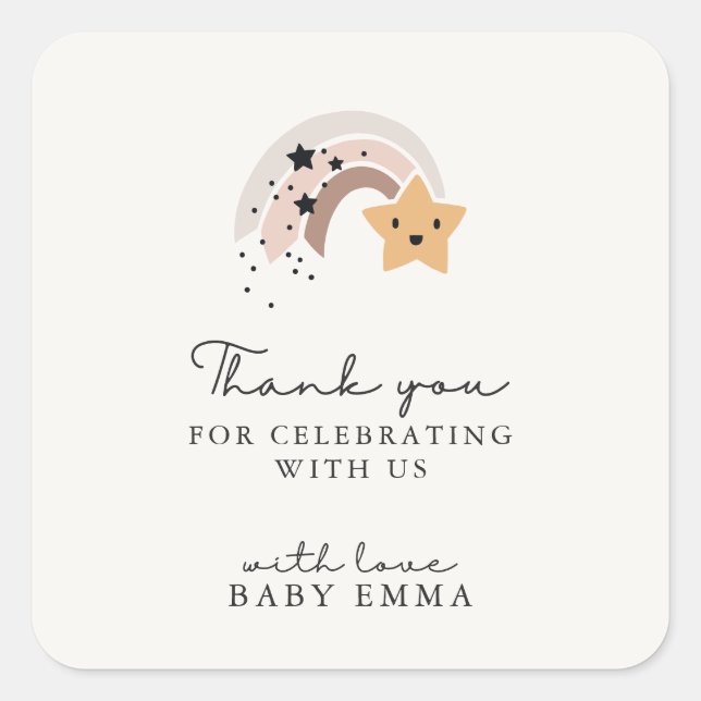 Sticker en Merci Star de tournage souriant (Devant)