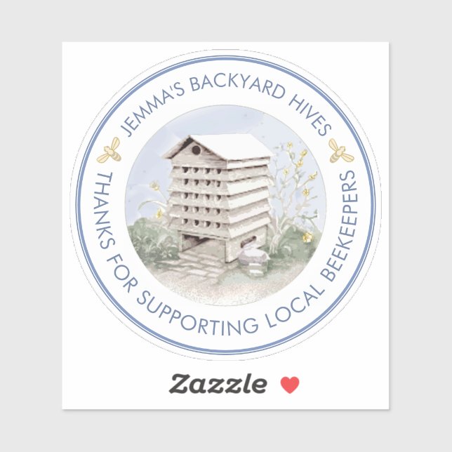 Sticker en miel pour apiculteur ou apiculteur impe (Feuille)