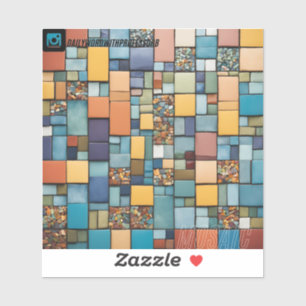 Sticker en mosaïque