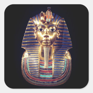 Sticker en or Tutankhamun Pharaon Masque de Mort
