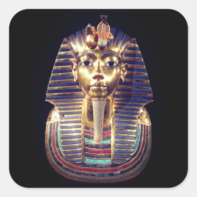 Sticker en or Tutankhamun Pharaon Masque de Mort (Devant)