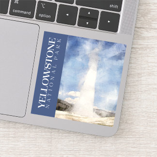 Sticker en pierre jaune, Décal du parc national