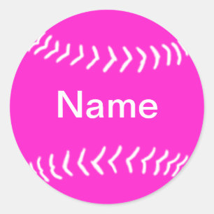 Sticker en silhouette Softball rose