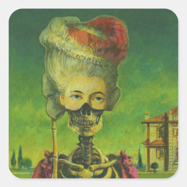 Sticker en squelette gothique Horreur (Devant)