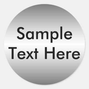 Sticker en tôle métallique lisse