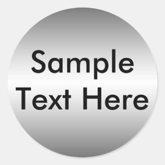 Sticker en tôle métallique lisse