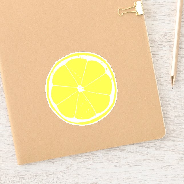 Sticker en tranches de citron (Carnet)