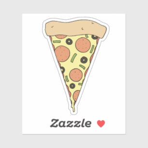 Sticker en tranches de pizza au fromage
