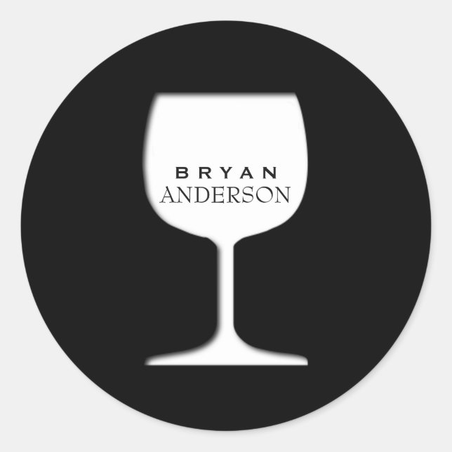 Sticker en verre à vin (Devant)