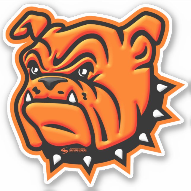 Sticker en vinyle 3D Artesia "Big Bulldog" (Devant)